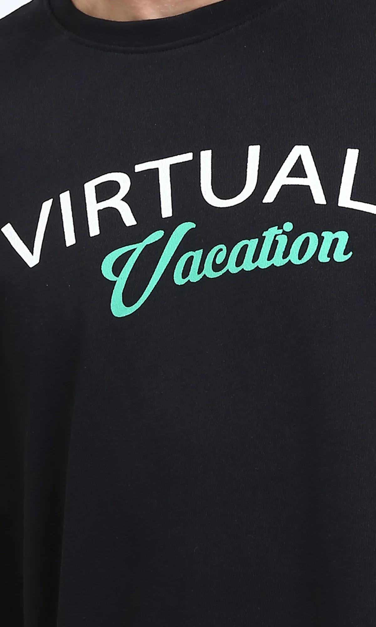 Ravin "Virtual Vacation" Oversized Graphic T-Shirt - Black - R209414 - Image 3