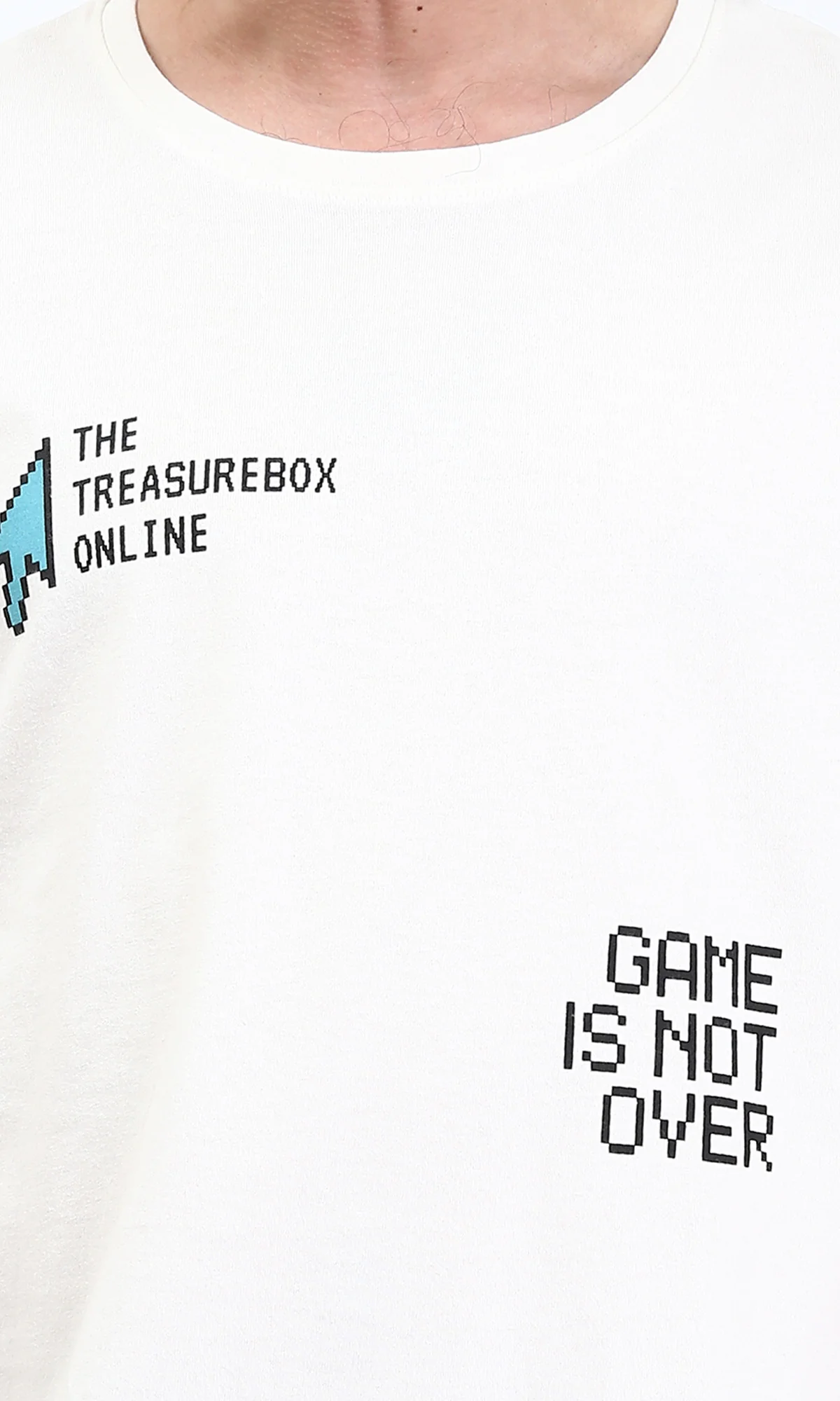 Ravin Pixel-Art "Legendary" Graphic Tee – White - R209424 - Image 3