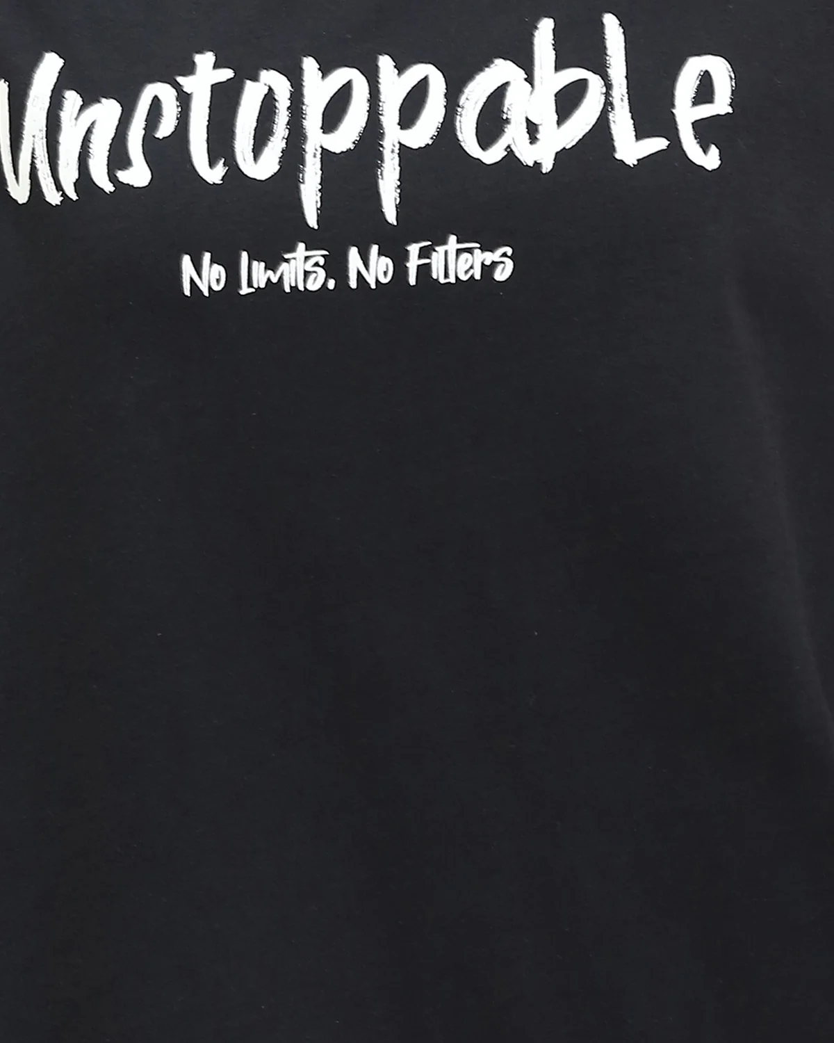 Ravin "Unstoppable" Oversized Graphic T-Shirt – Black - R210549 - Image 4