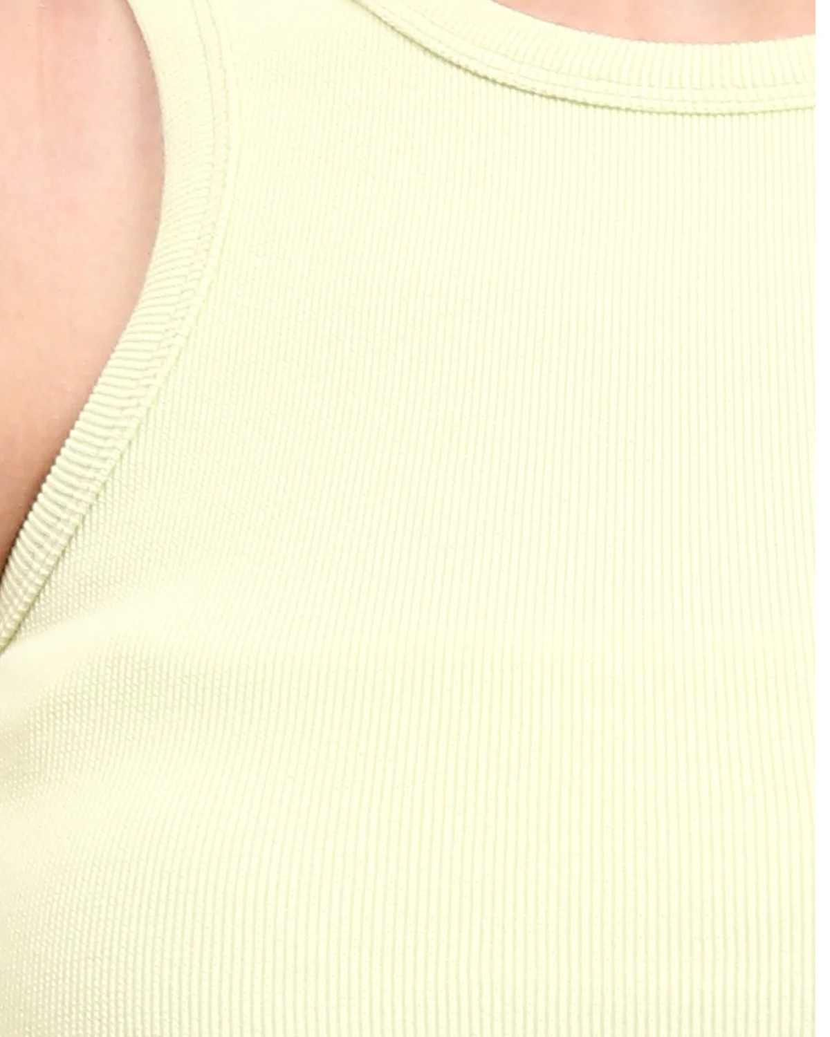 Ravin Women's Ribbed Racerback Tank Top – Lemon Yellow - R210673 - Image 4