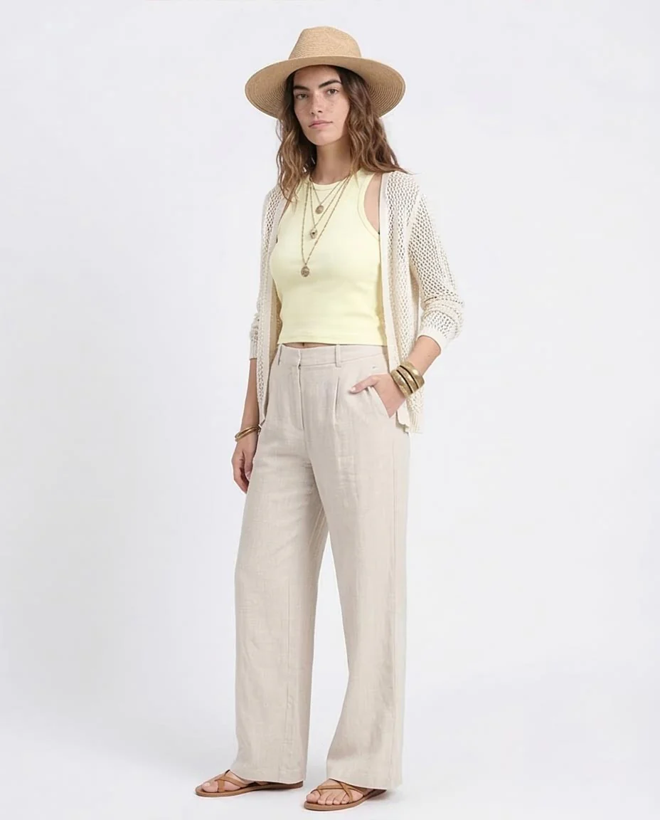 Ravin Women's Ribbed Racerback Tank Top – Lemon Yellow - R210673 - Image 5
