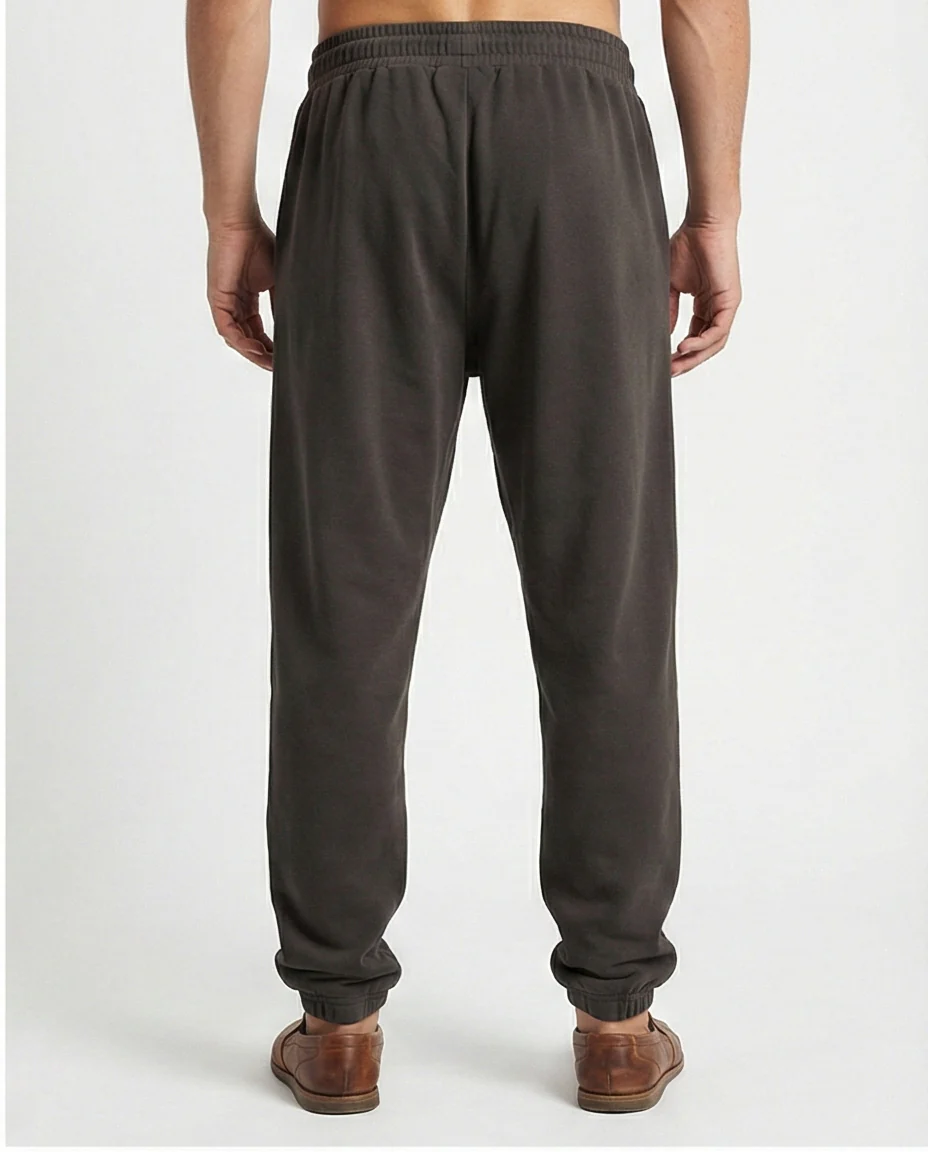 R210691 - Elastic Waist with Drawstring Pants - Burnt Brown - Image 2
