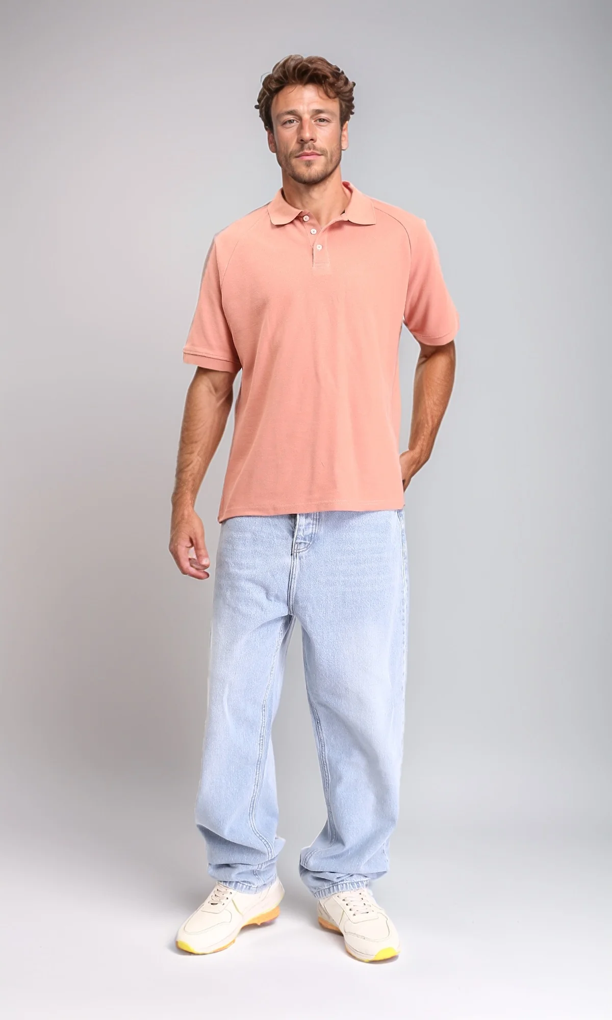 R210780 - Short Sleeves Solid Polo Shirt - Dark Simon - Image 4