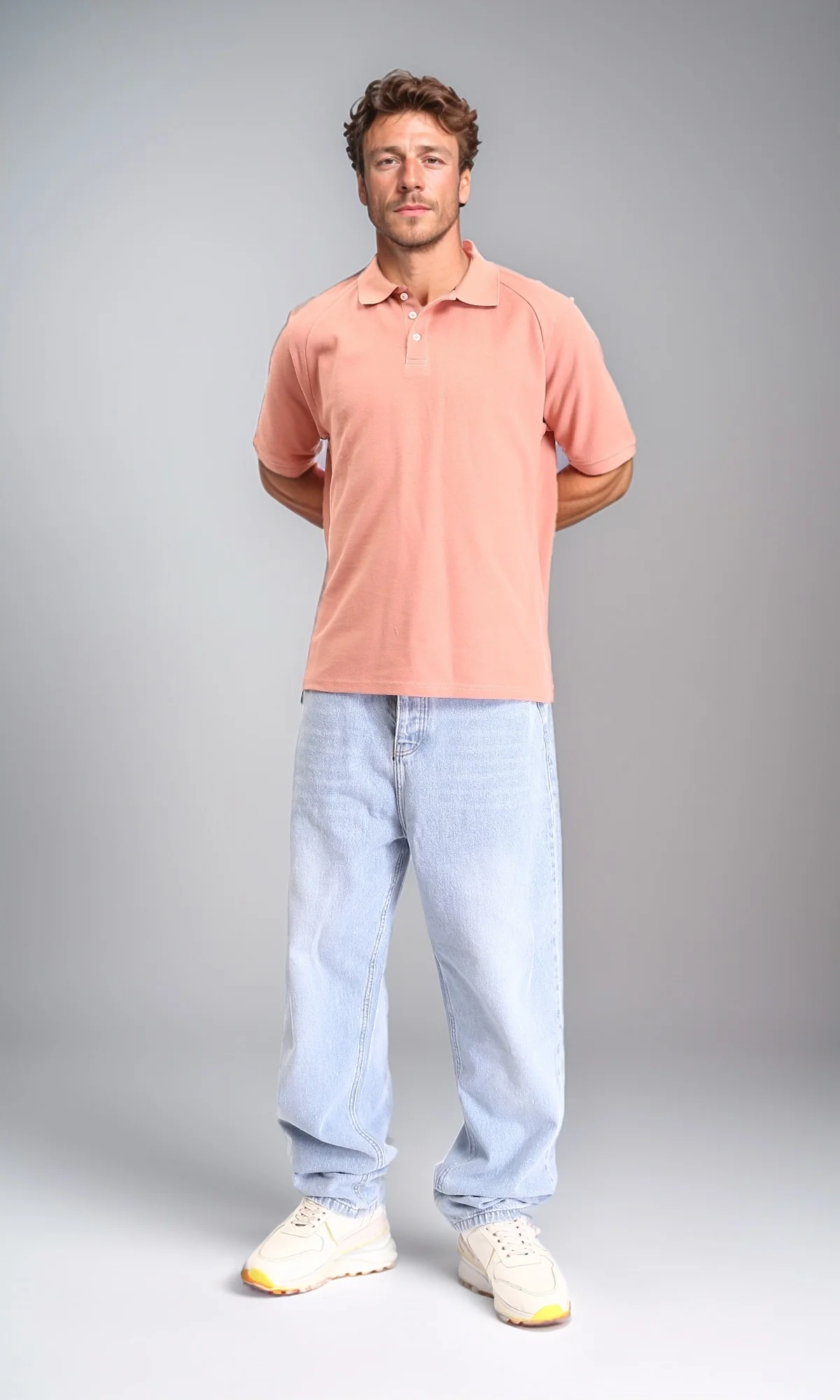R210780 - Short Sleeves Solid Polo Shirt - Dark Simon - Image 5