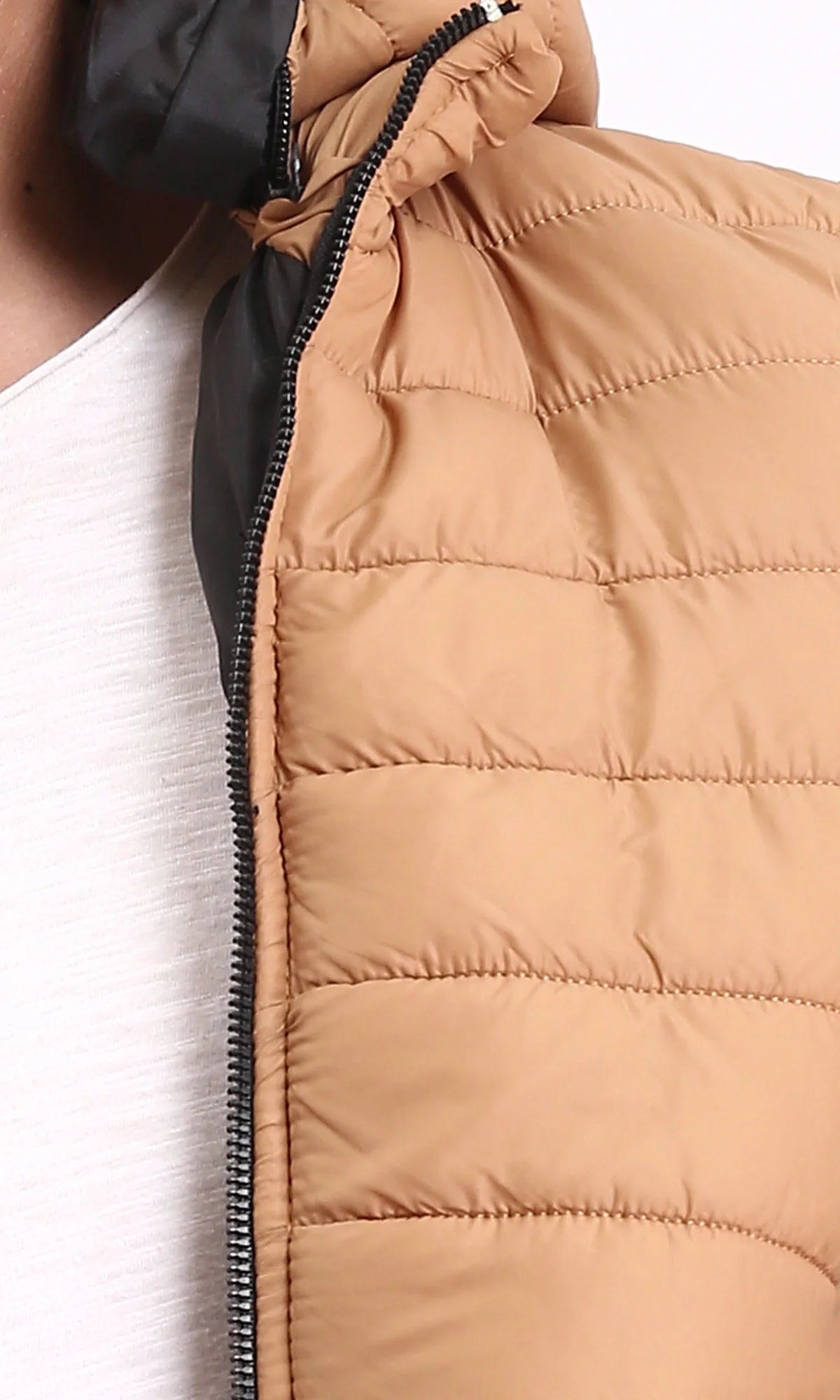 Ravin Men's Lightweight Hooded Puffer Jacket - Camel Tan - R211341 - Image 4