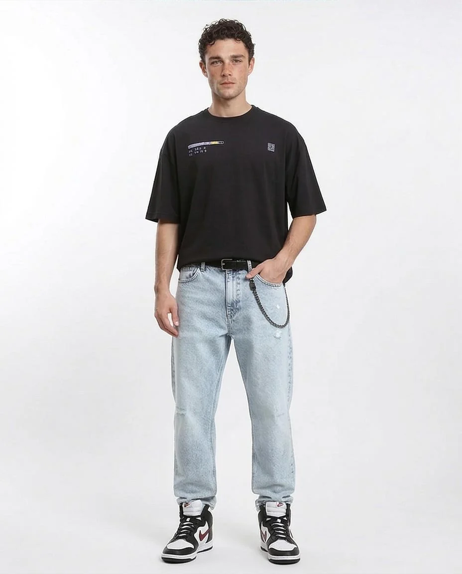 Ravin "Fall Line" Topographic Graphic Oversized T-Shirt - R211618 - Image 3