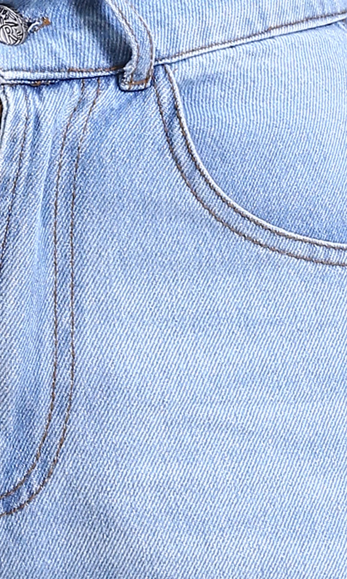 Ravin High-Waisted Wide-Leg Denim Jeans in Light Blue - R211718 - Image 3