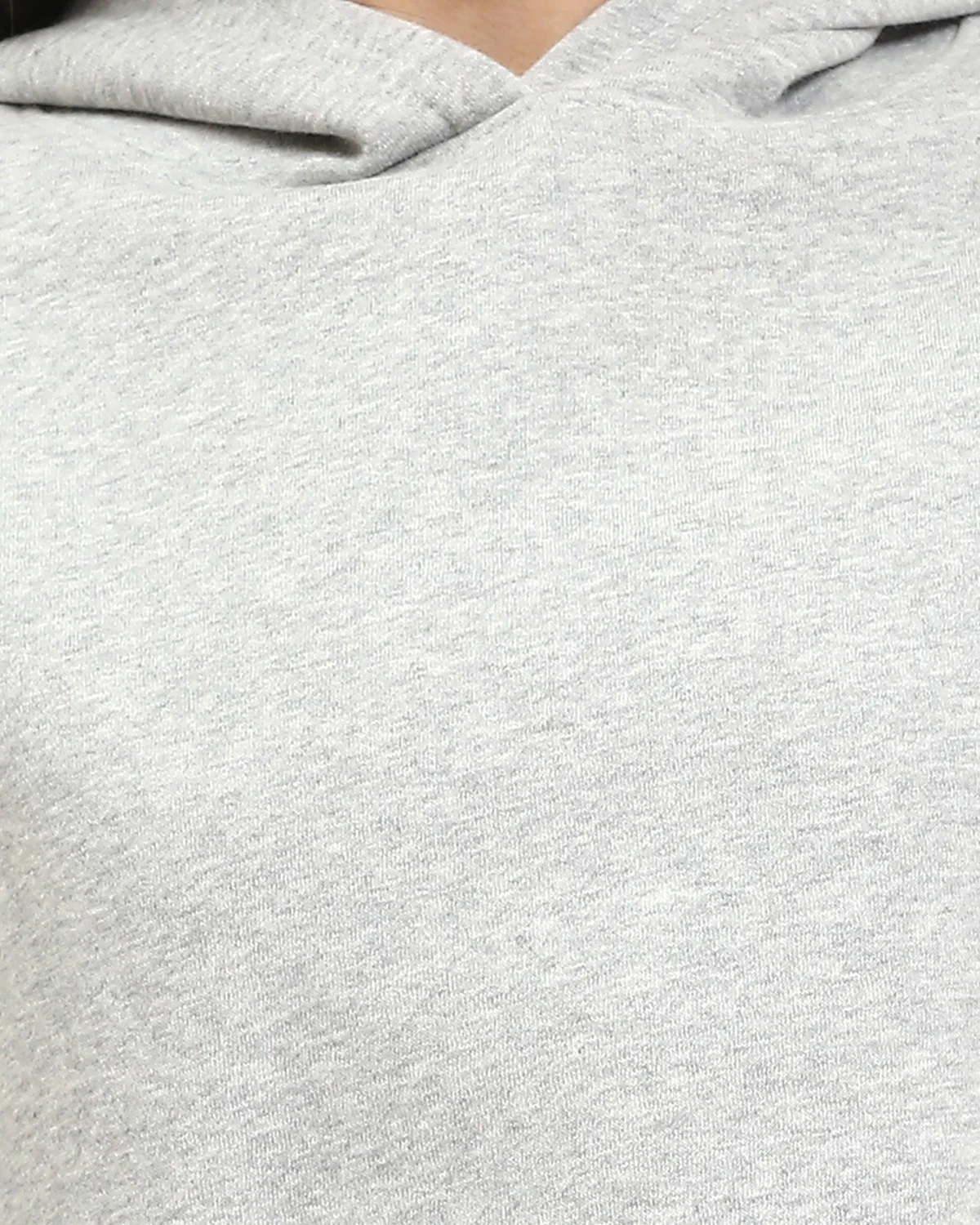 Slip On Long Sleeves Casual Hoodie - Heather Grey - R212038 - Image 3