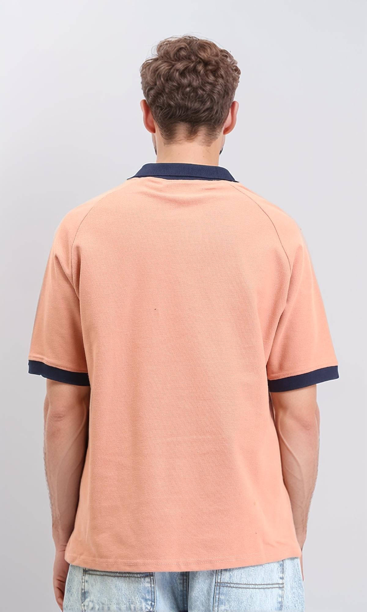 R212077 - Elbow Sleeves Buttoned Polo Shirt - Dark Simon - Image 2