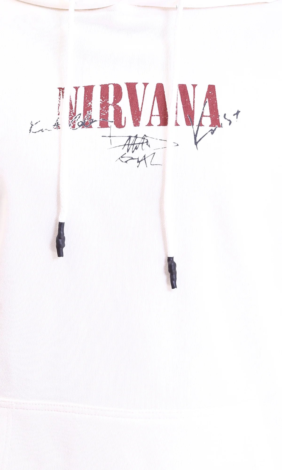 R212187 - Long Sleeves Printed Winter Hoodie - Off-White - Image 3