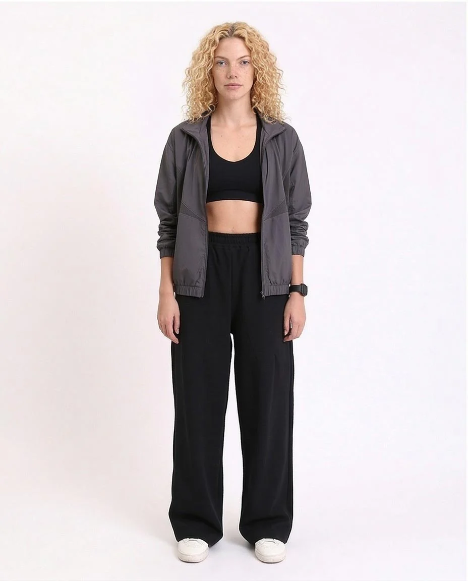 Ravin Women’s High-Waisted Wide-Leg Jersey Trousers - Black - R212301 - Image 4