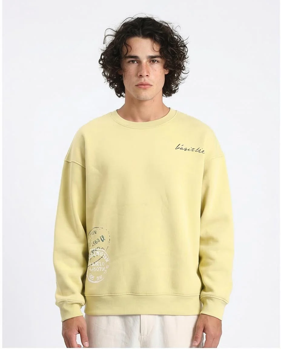 Ravin World Traveler Heritage Sweatshirt in Pastel Lime - R213120