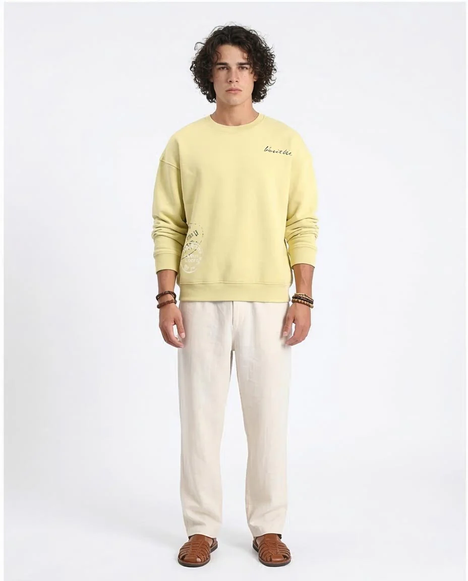 Ravin World Traveler Heritage Sweatshirt in Pastel Lime - R213120 - Image 4