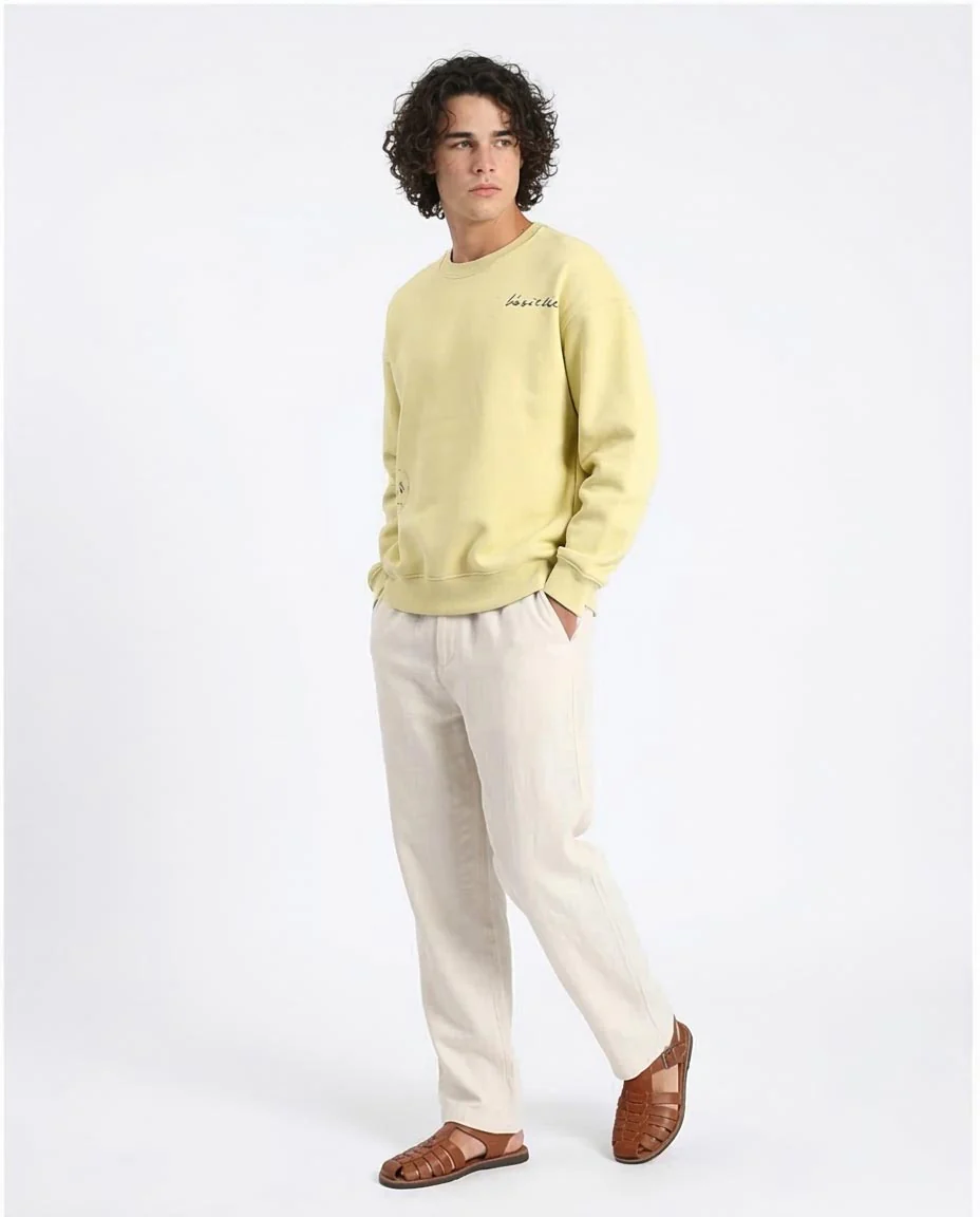 Ravin World Traveler Heritage Sweatshirt in Pastel Lime - R213120 - Image 5