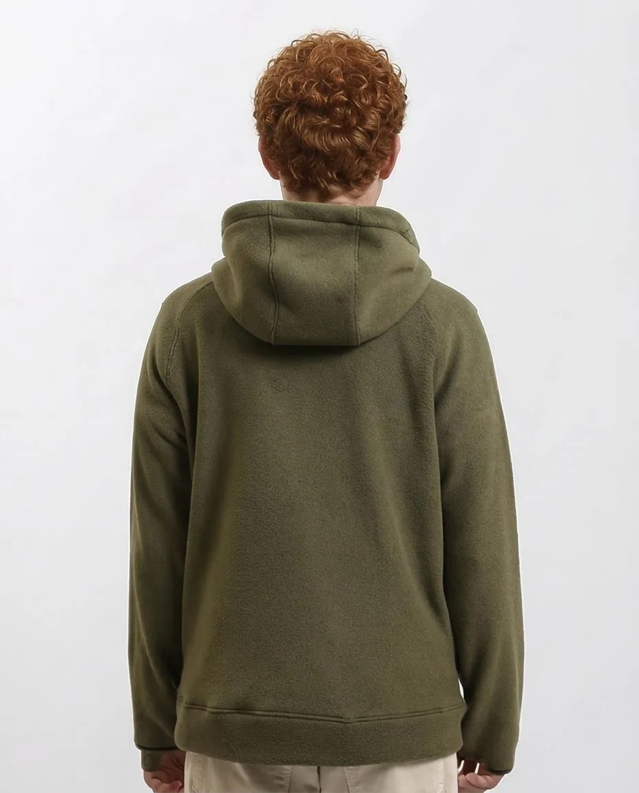 Ravin Men's Dual-Tone Heavyweight Fleece Zip-Up Hoodie - Olive & Navy Blue - R213298 - Image 2