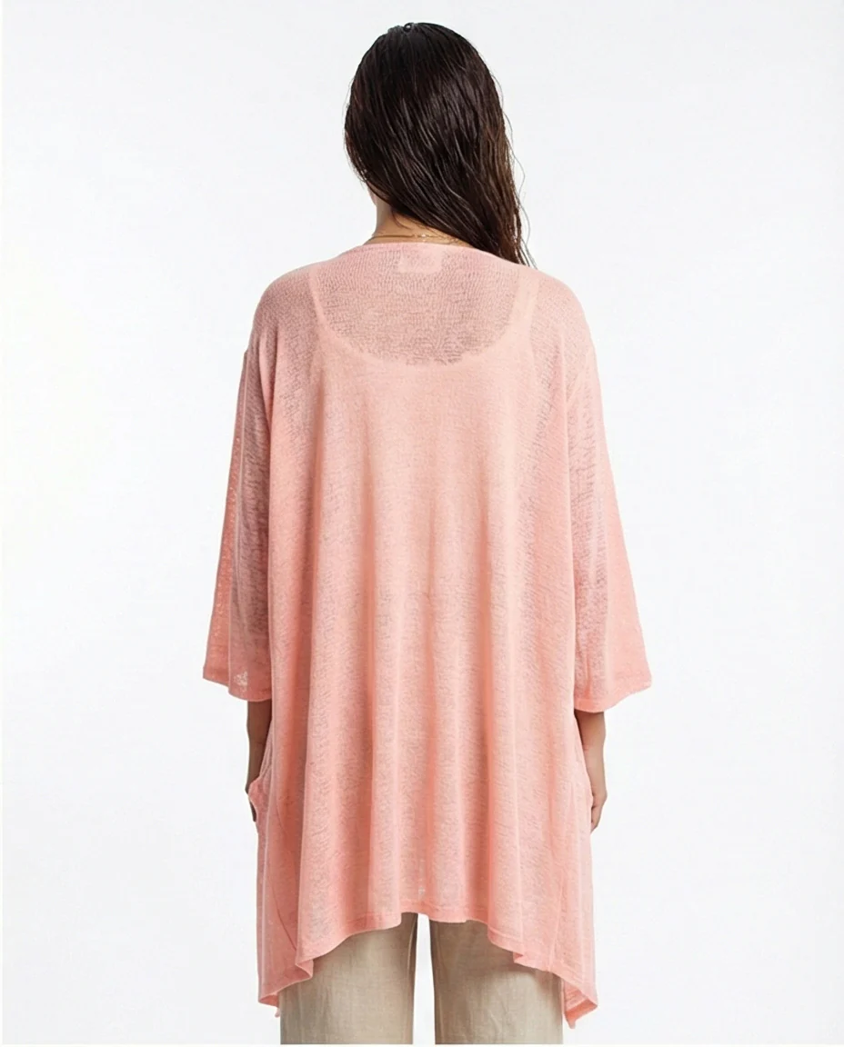 R213608 - Slip On Lightweight Asymmetric Cardigan - Simon - Image 2