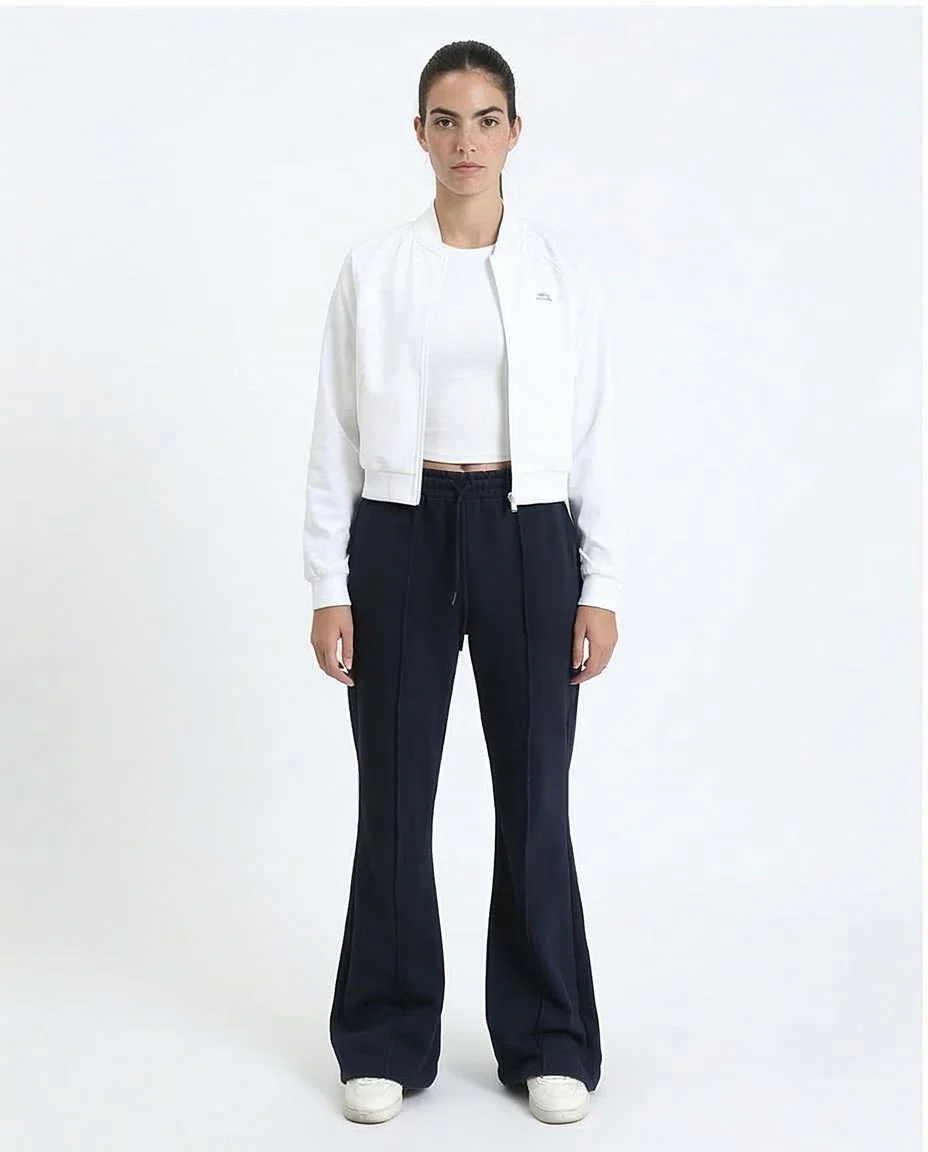 Ravin Pintuck Flared Sweatpants – Navy - R213763 - Image 3