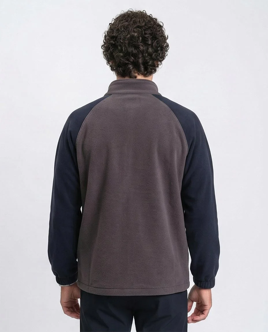 Ravin Men’s Two-Tone Raglan Fleece Zip-Up Jacket - R214033 - Image 2