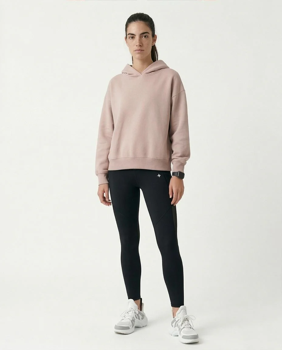 Ravin Women's Relaxed-Fit Dropped Shoulder Hoodie – Dusty Rose - R214277 - Image 4