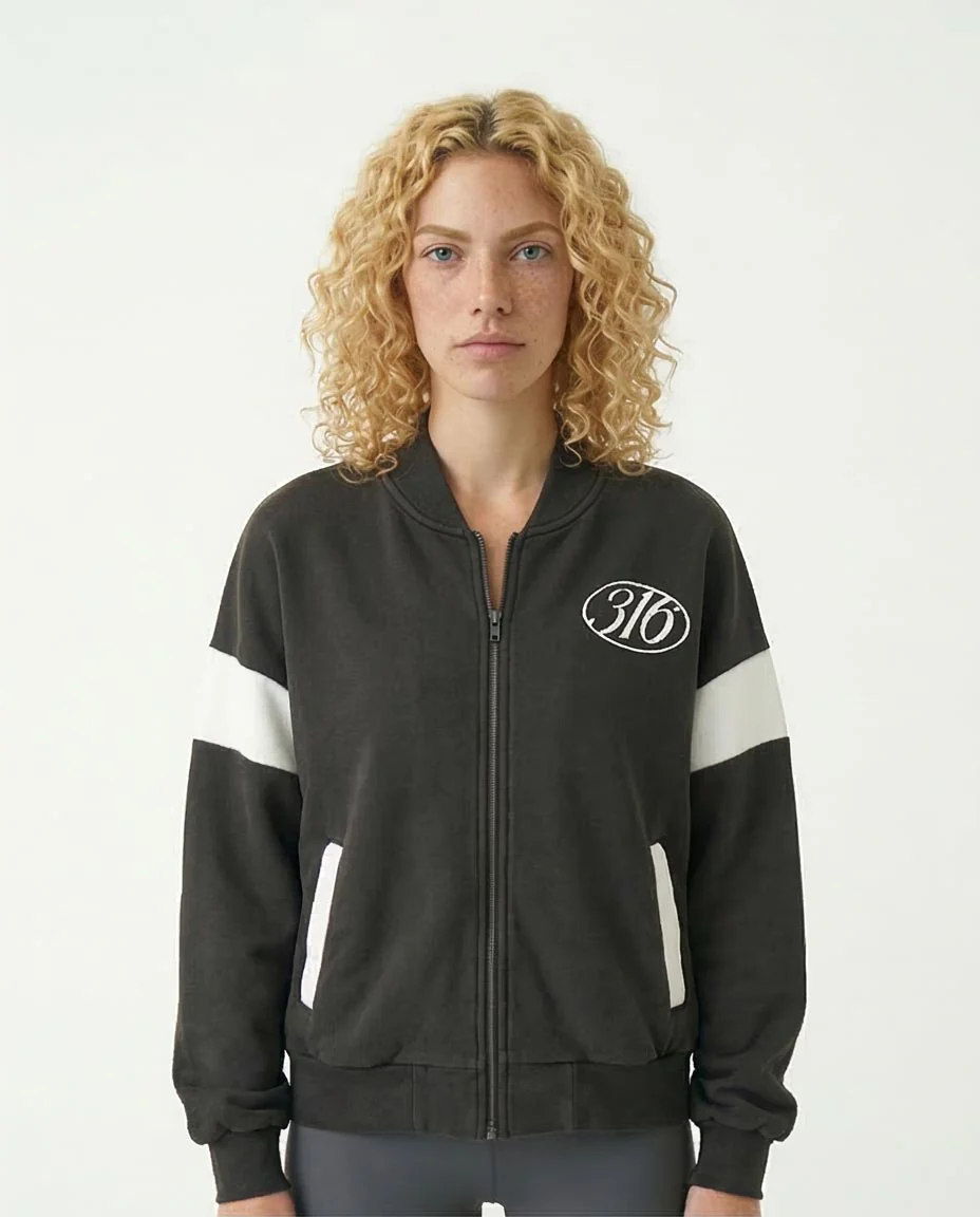Ravin Unisex "316 Eternal Life" Graphic Bomber Jacket – Sport Luxe Edition - R214385