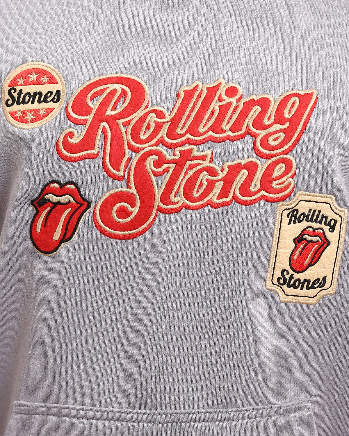 Ravin Men's Rolling Stones Oversized Graphic Hoodie – Lavender Grey - Grey - R214397 - Image 4