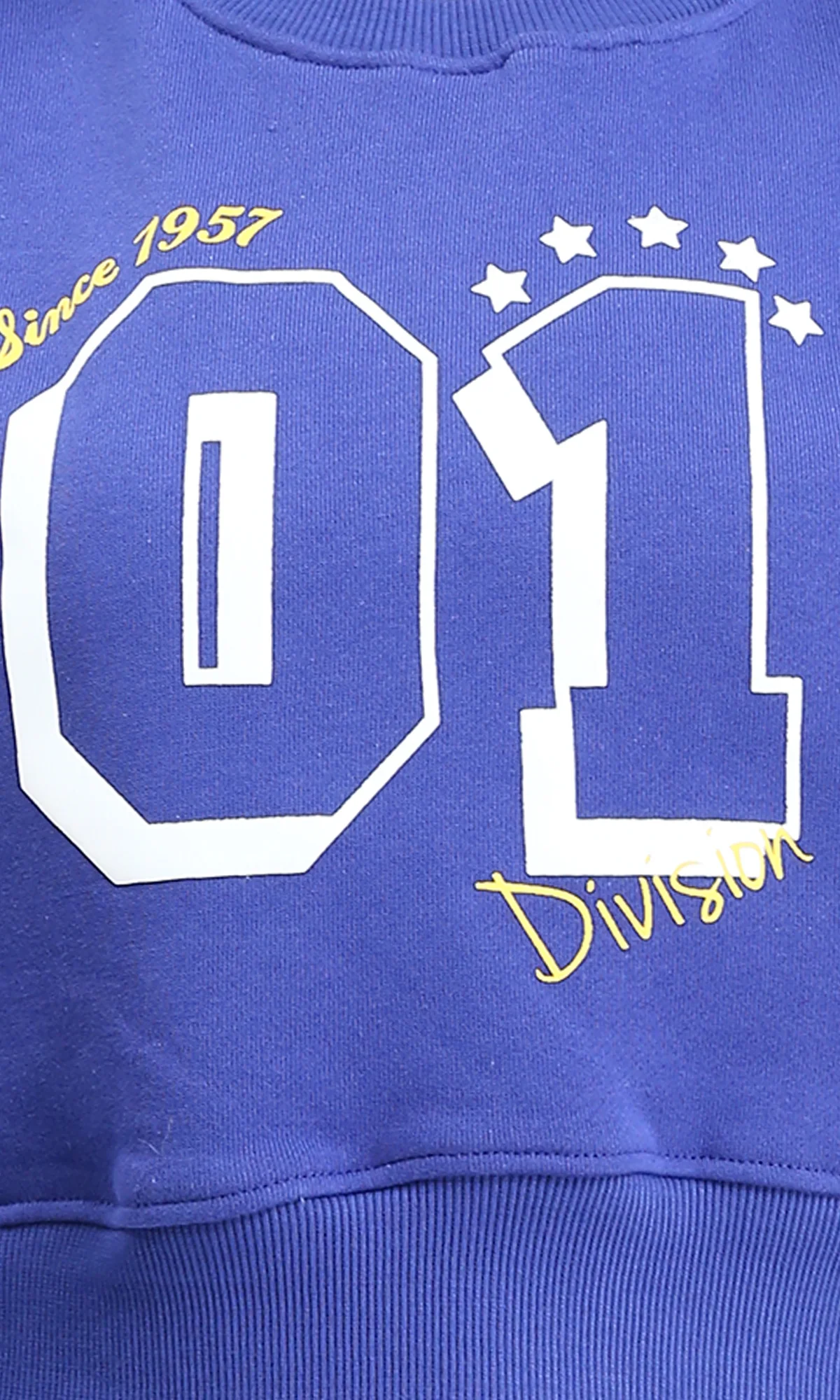 Ravin Women's "01 Division" Cropped Sweatshirt -  Cobalt Blue - R214412 - Image 3