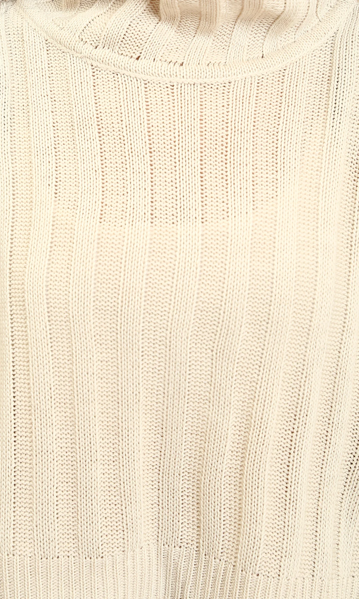 Ravin Women’s Ribbed Mock-Neck Cropped Sweater – Cream - R214923 - Image 3