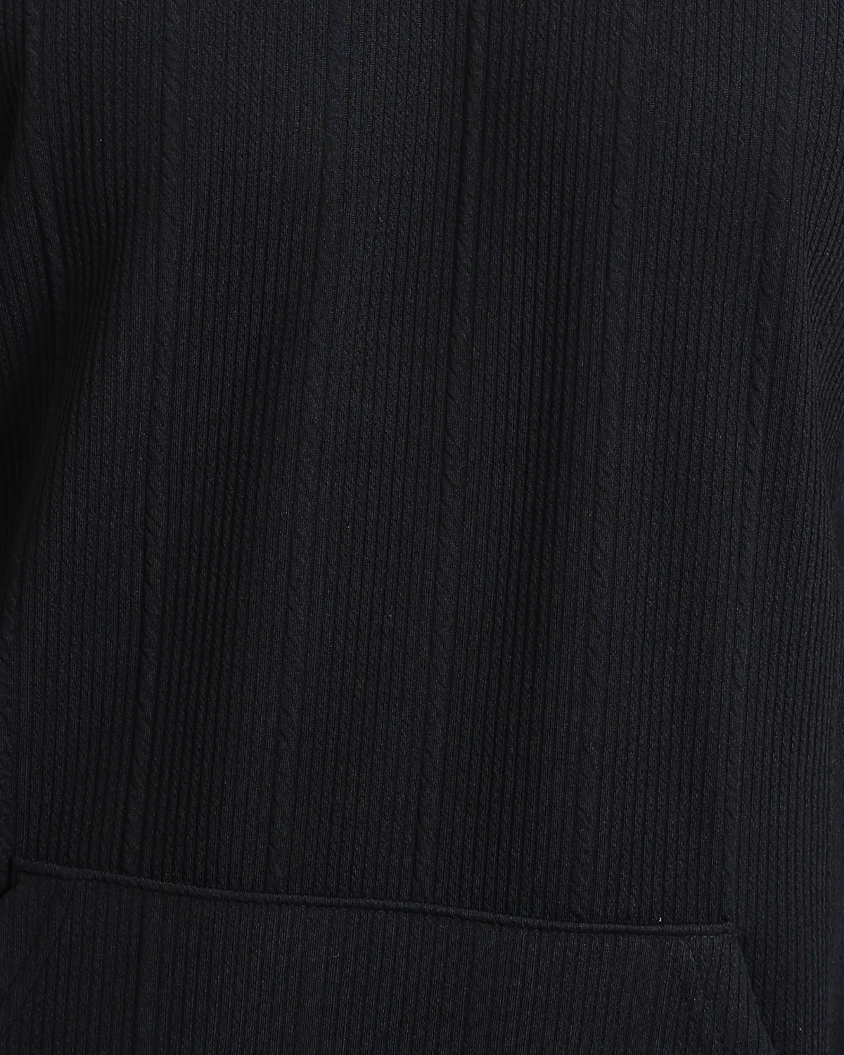 Ravin Men's Oversized Micro-Ribbed Heavyweight Hoodie – Charcoal Black - R215244 - Image 4