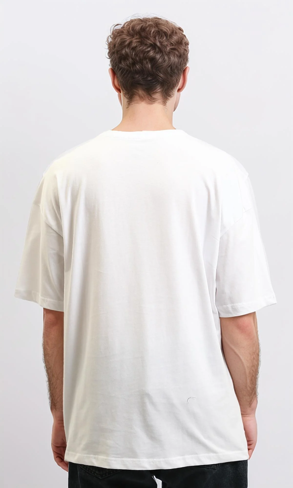 R215743 - Relaxed Fit Printed Cotton Tee - White - Image 2