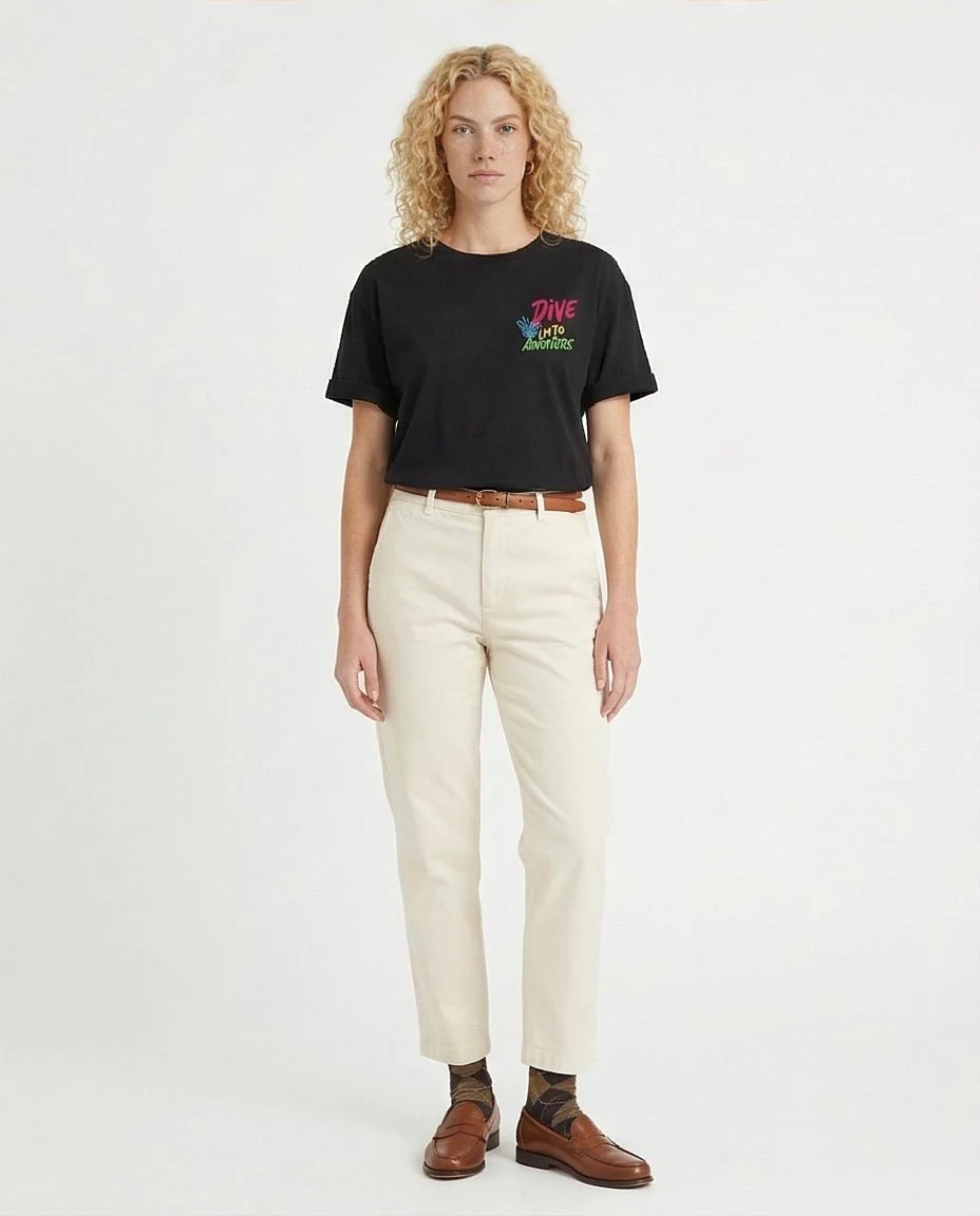Ravin "Dive Into Adventure" Dahab Edition – Neon Graphic Oversized T-Shirt in Black -R215766 - Image 3