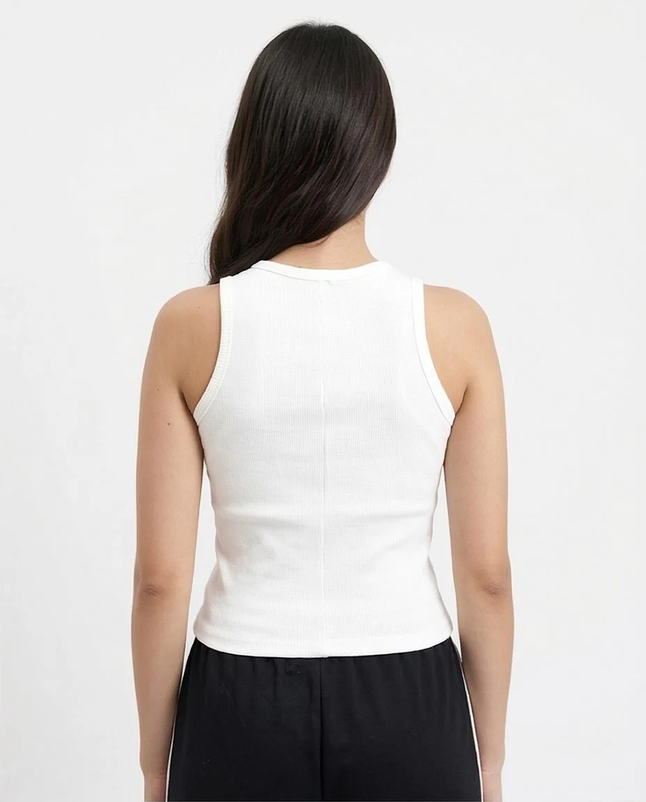 Ravin Women's Essential Ribbed Racerback Tank Top - White - R215783 - Image 2