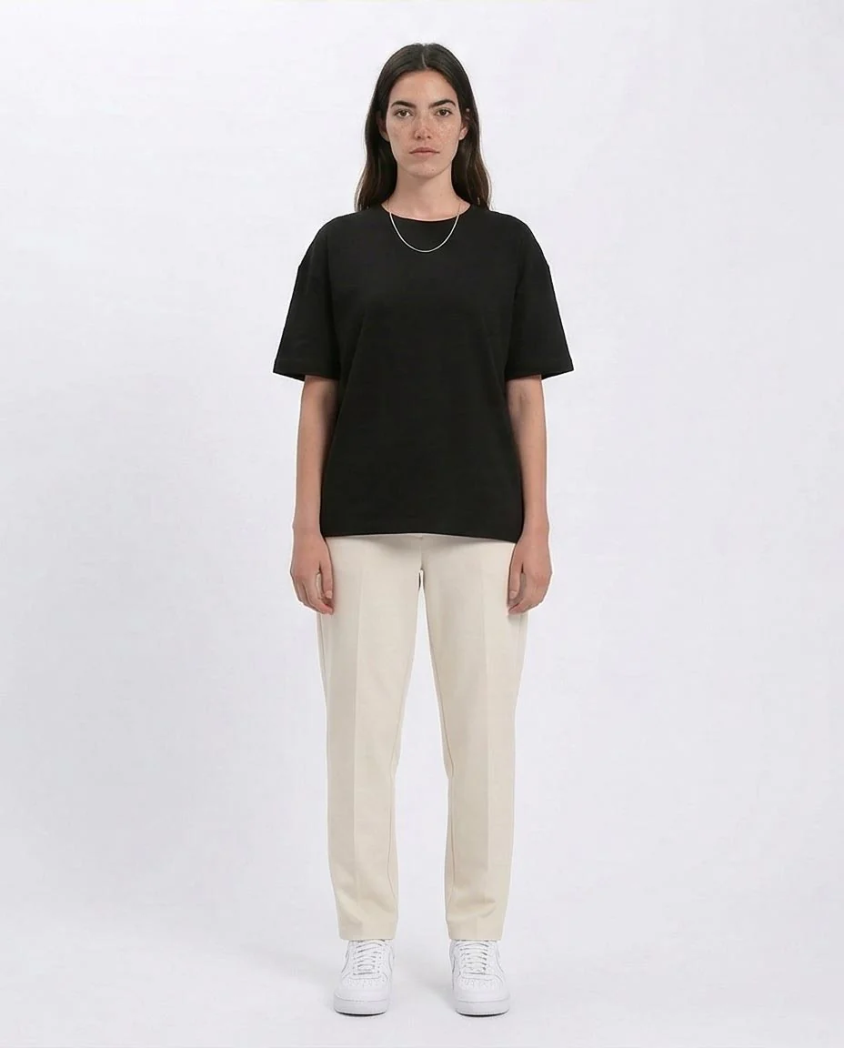 Ravin | Women's Heavyweight Oversized Essential T-Shirt- Black - R215878 - Image 4