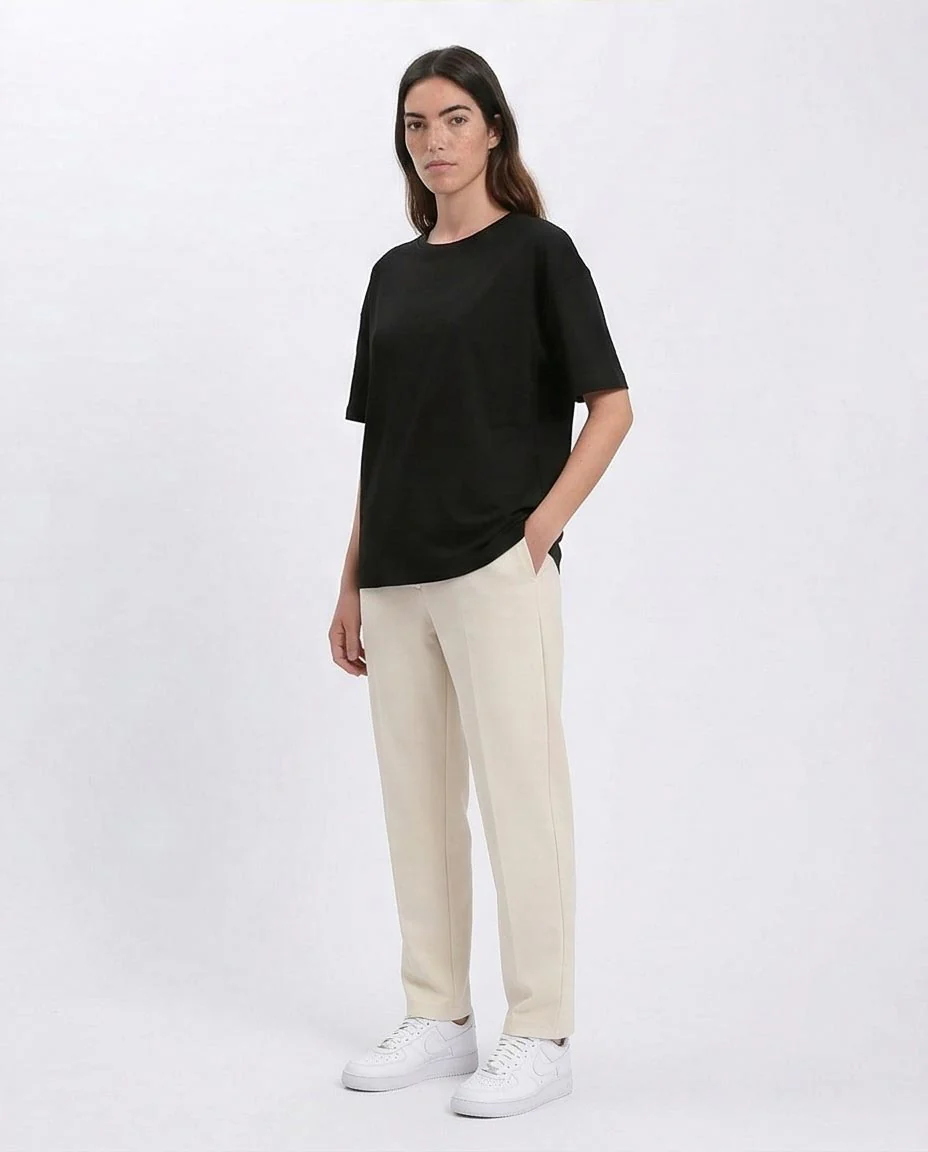 Ravin | Women's Heavyweight Oversized Essential T-Shirt- Black - R215878 - Image 5