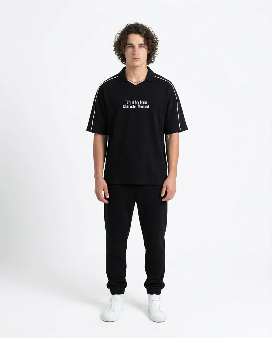 Ravin Men's Oversized Piquet Polo – "Main Character" Edition -R215953 - Image 3