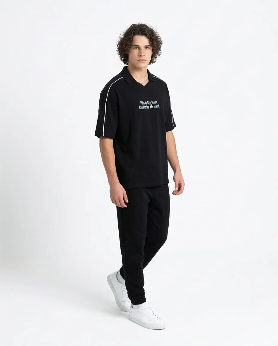 Ravin Men's Oversized Piquet Polo – "Main Character" Edition -R215953 - Image 4