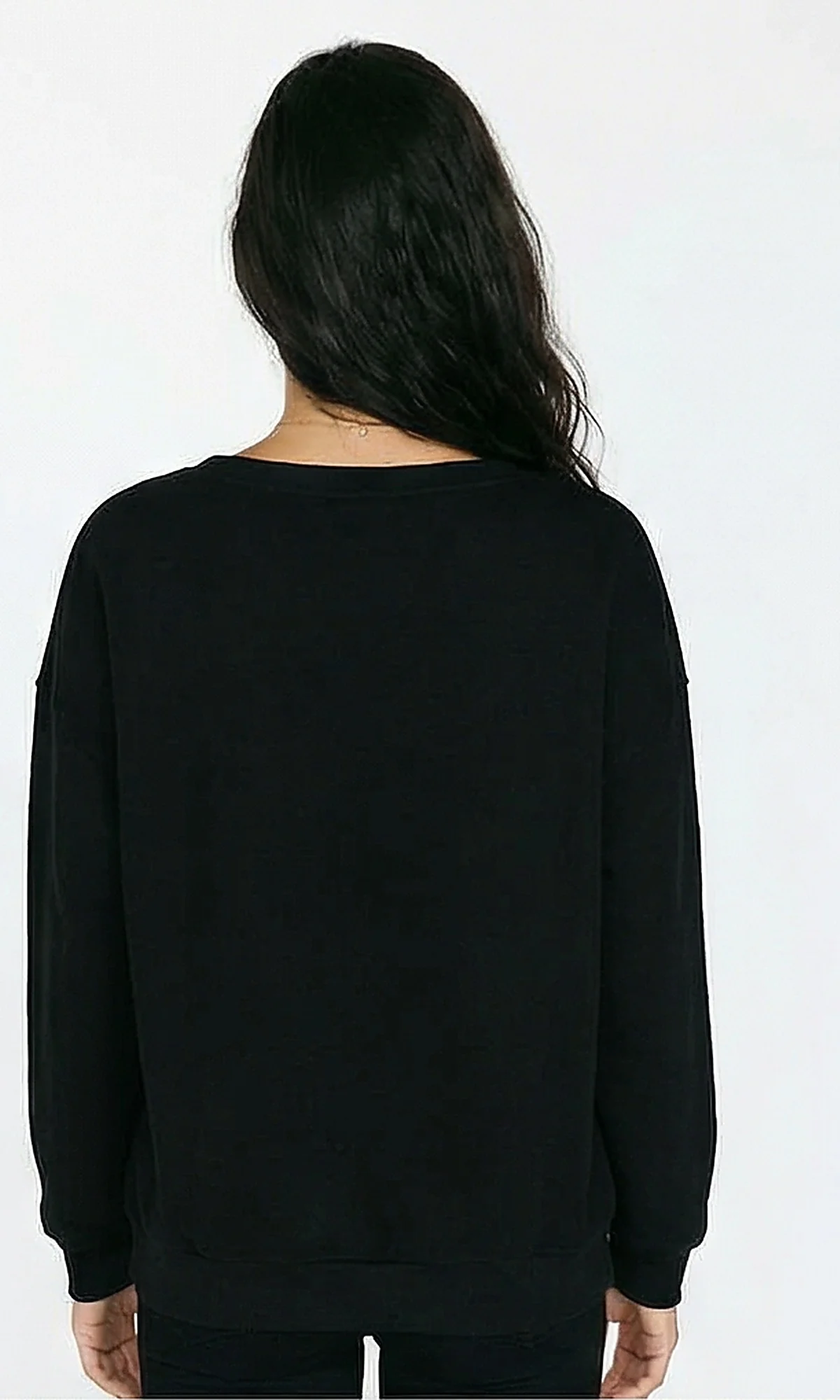 R215958 - Printed "The Queen" Long Sleeves Sweatshirt - Black - Image 2