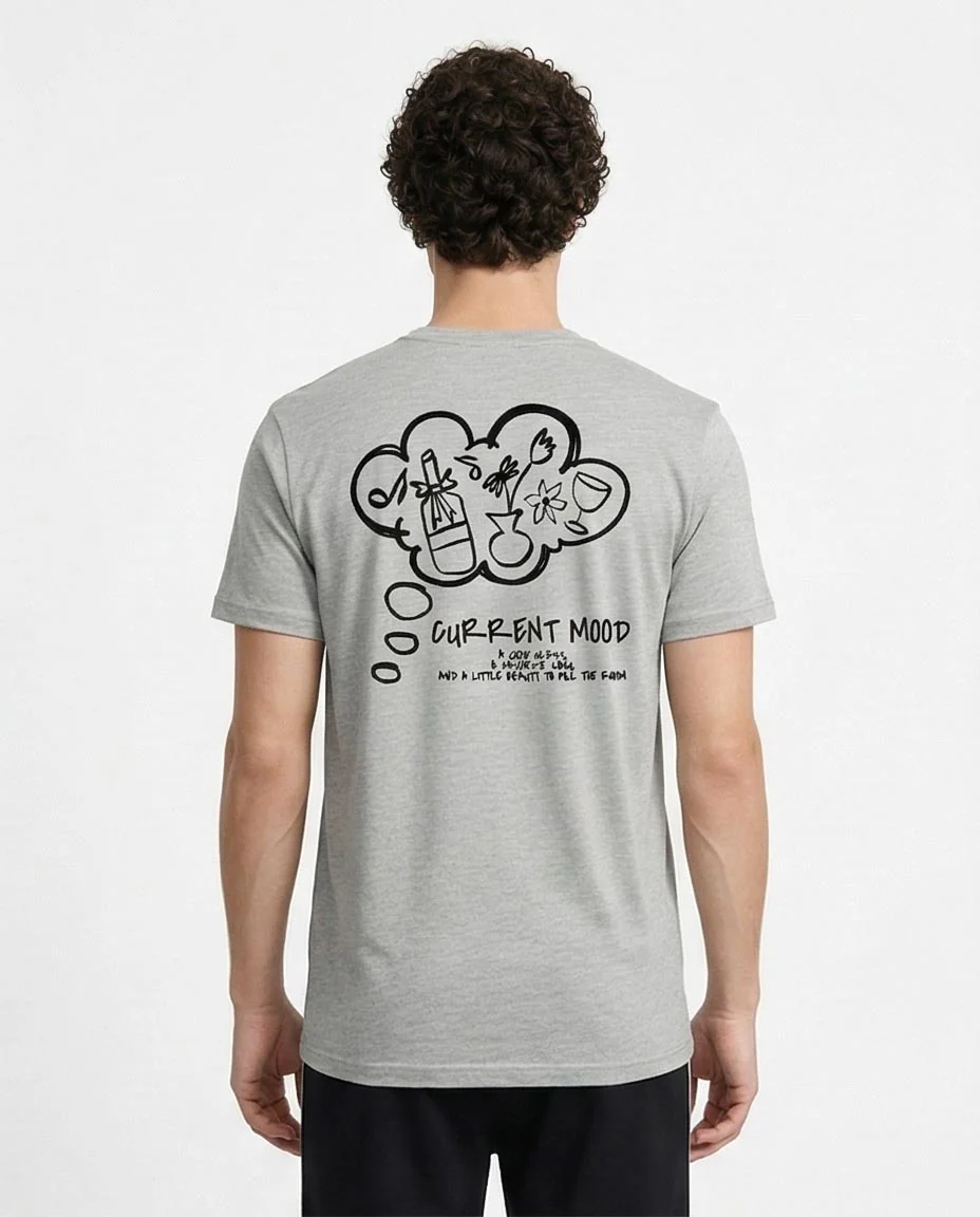 Ravin "Current Mood" Graphic T-Shirt – Heather Grey - R216567 - Image 2